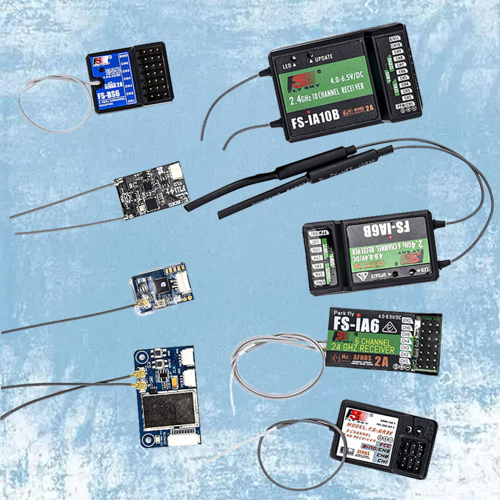 Drone Rc Parts - Flysky RC レシーバー FS-IA6 IA6B IA10B