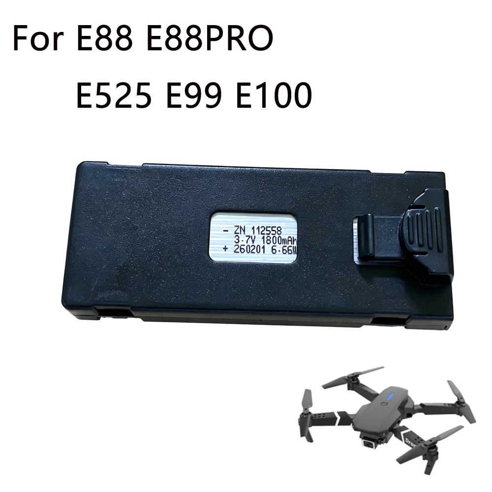 Drone E88 Rc Quadcopter - E88 ドローンバッテリー 3.7V 1800mAh 充電式リチウムイオンバッテリー RC