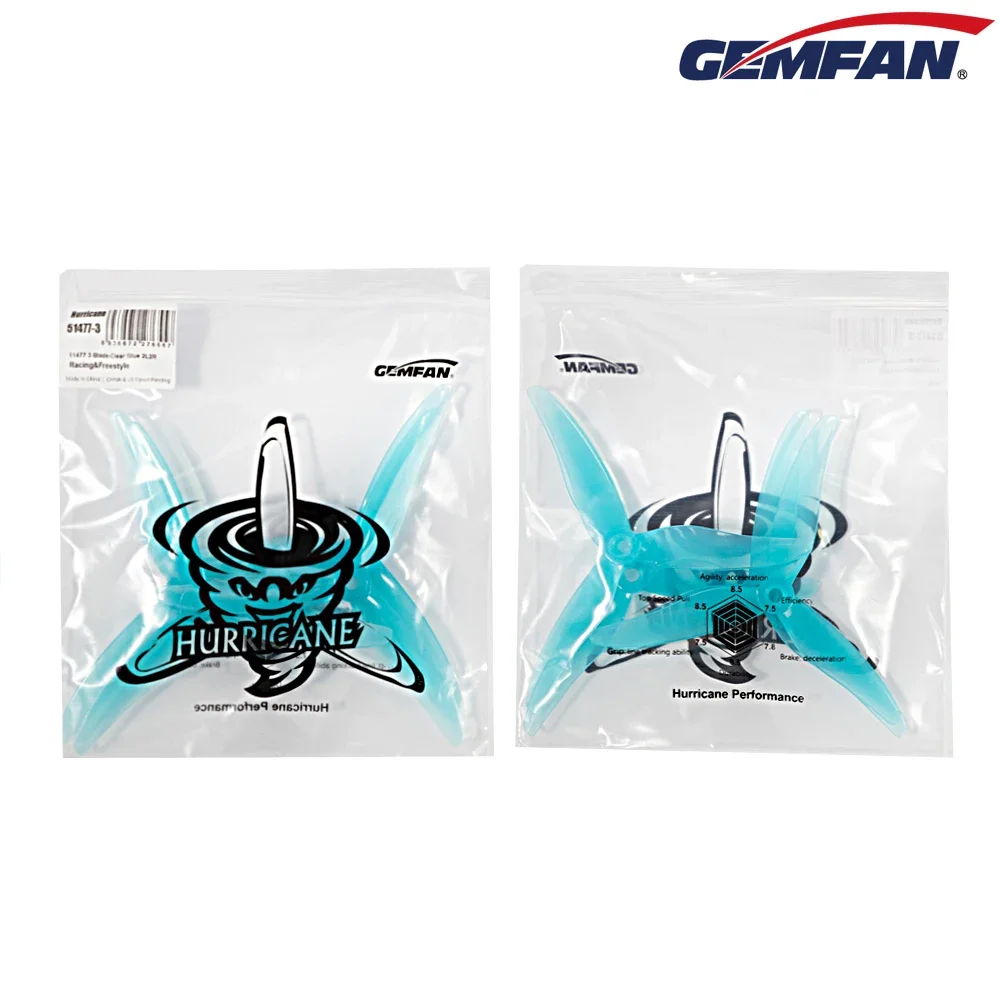 Drone Rc Parts - 10ペア（10CW + 10CCW）Gemfan JB ハリケーン 51477
