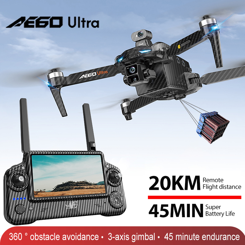 Drone Rc With Screen - AE60 GPSドローン プロフェッショナル 8Kカメラ 3軸ジンバル 空撮FPV