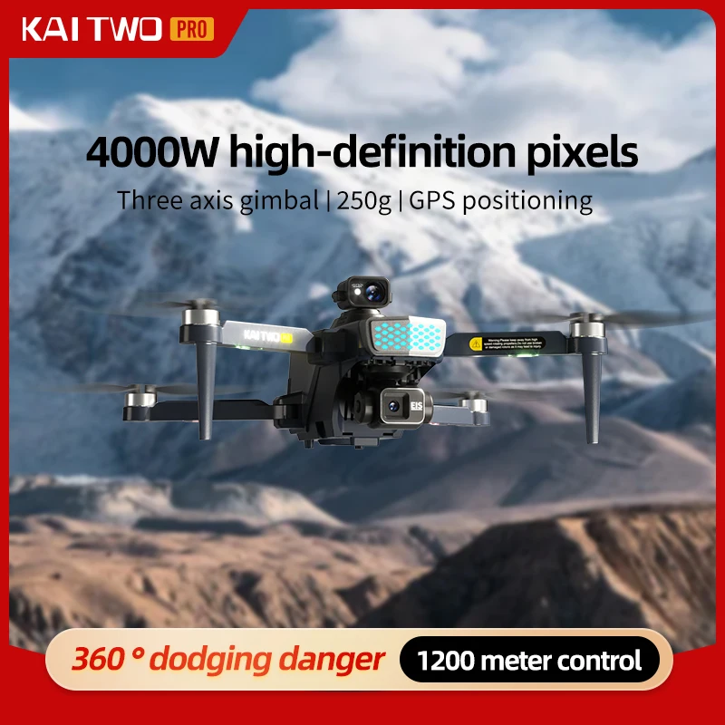Drone Two Rc Way - Kai Two Pro-ドローン,4K HDカメラ,GPS,プロフェッショナル,4ウェイ,スマート,GPS,折りたたみ式,クワッドコプター,5g, rcおもちゃ