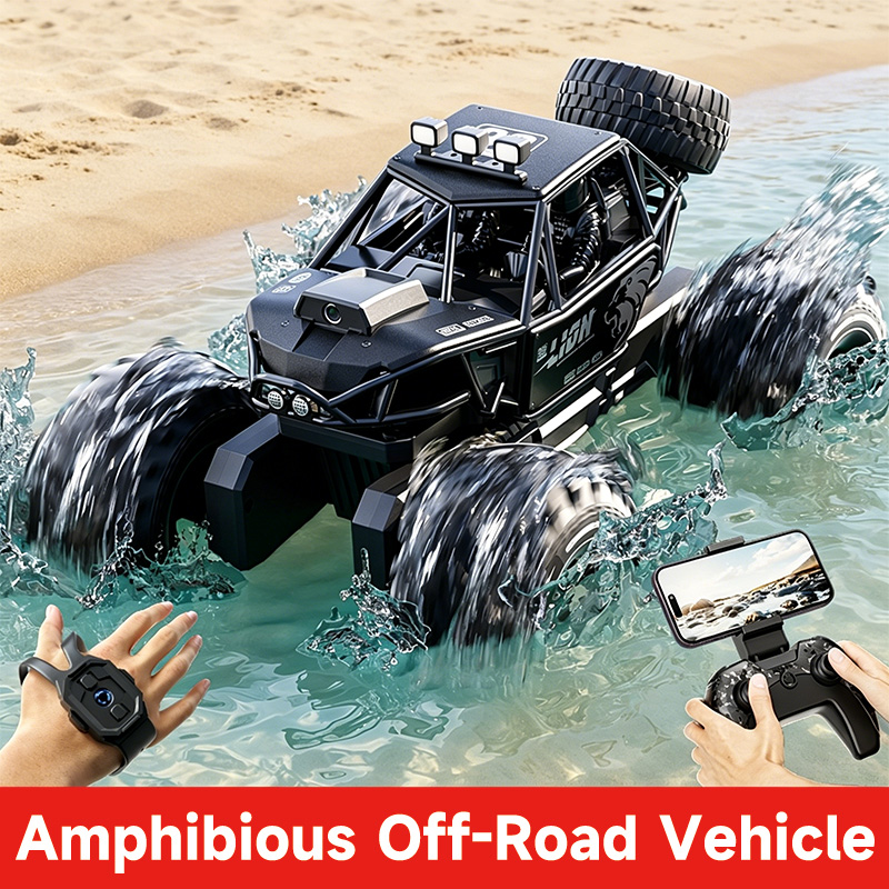 Drone Or Rc Car - 水陸両用4WD RCクローラー 40分走行時間 ラジコンカー 防水 APP/ジェスチャー制御