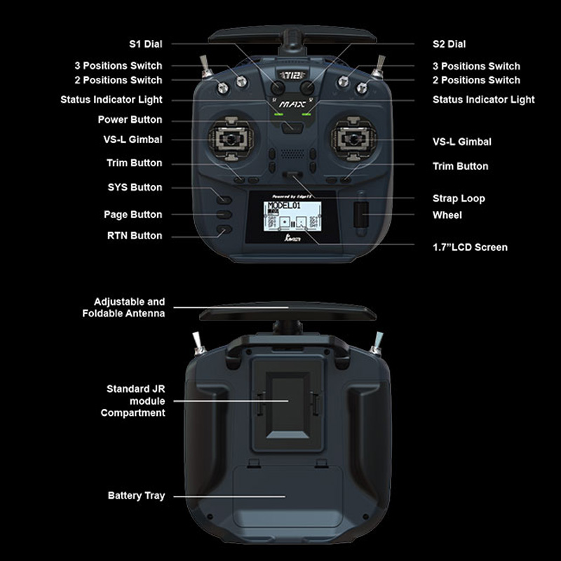 Jumper T12 MAX ラジオコントローラー VS-M - Drone Vs Rc Airplane のレビューと価格
