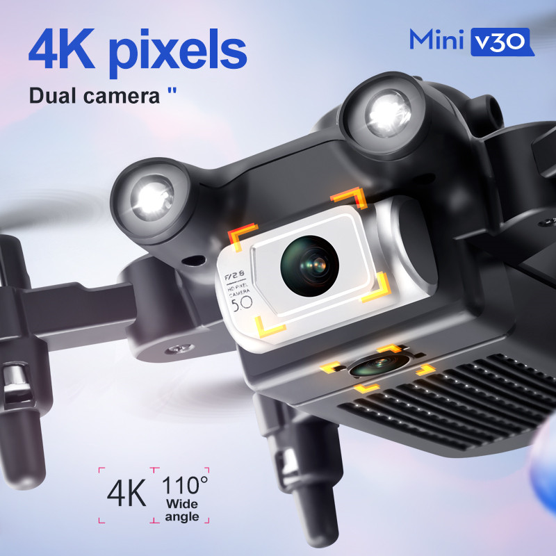 ミニ V30 WiFi FPV ドローン 4K HD デュア - Drone Kf Rc のレビューと価格