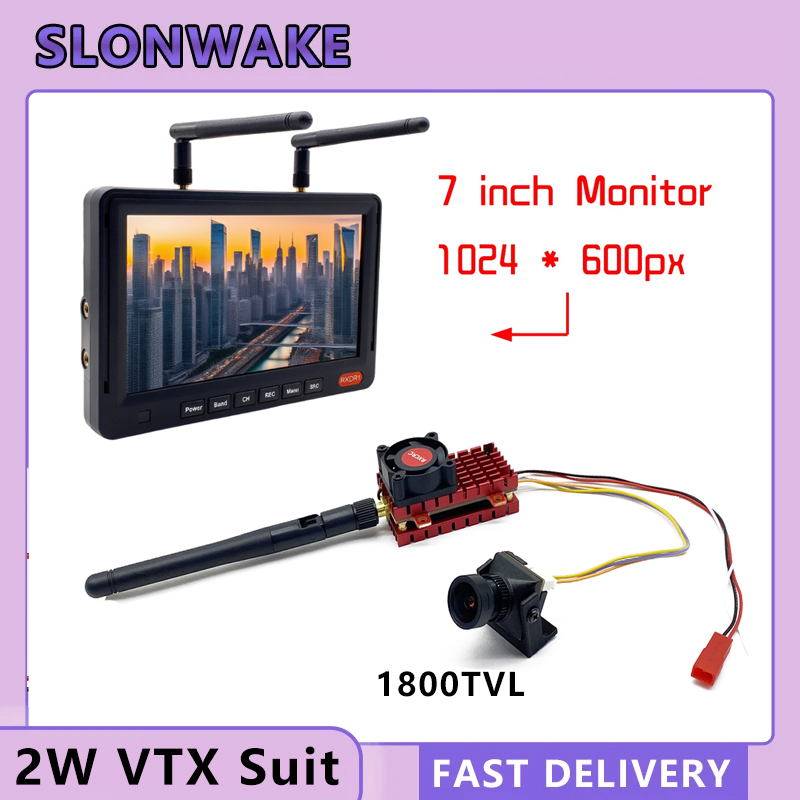 SLONWAKE 5.8G 2W VTX FPV 1800T - Drone Kf Rc のレビューと価格