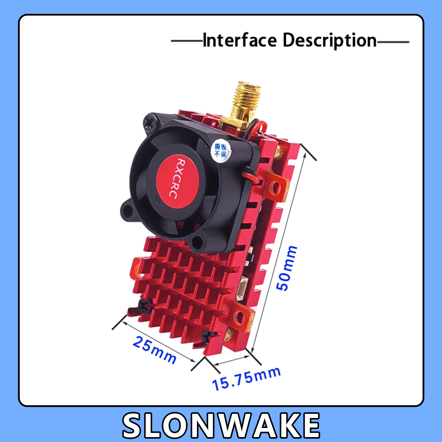 SLONWAKE 5.8G 2W VTX FPV 1800T - Drone Kf Rc のレビューと価格
