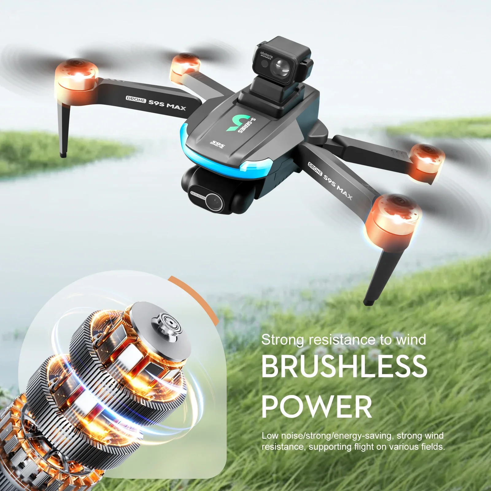 新しい S9S MAX ミニドローン 4K 2 軸 PTZ  - Drone Kf Rc のレビューと価格
