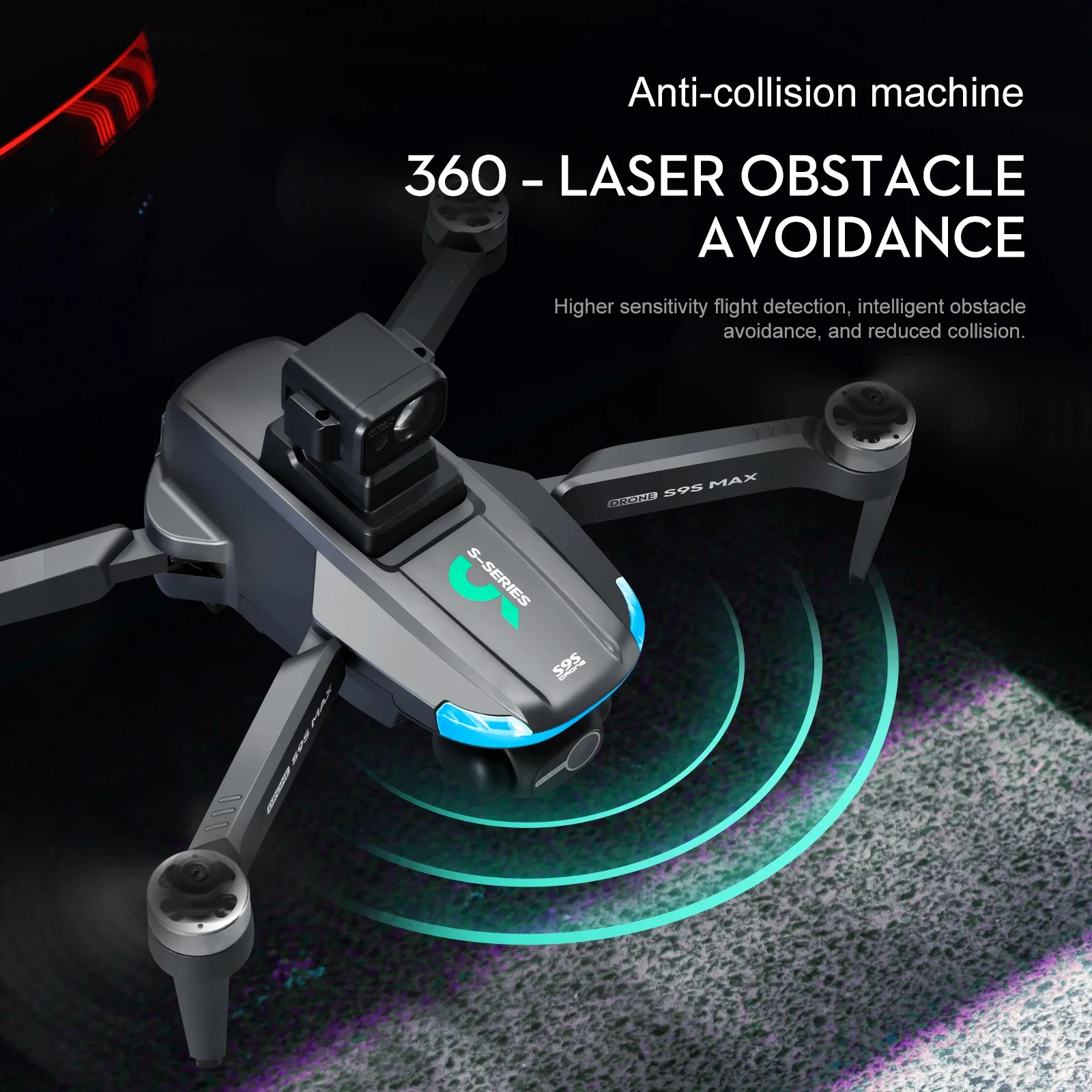 新しい S9S MAX ミニドローン 4K 2 軸 PTZ  - Drone Kf Rc のレビューと価格