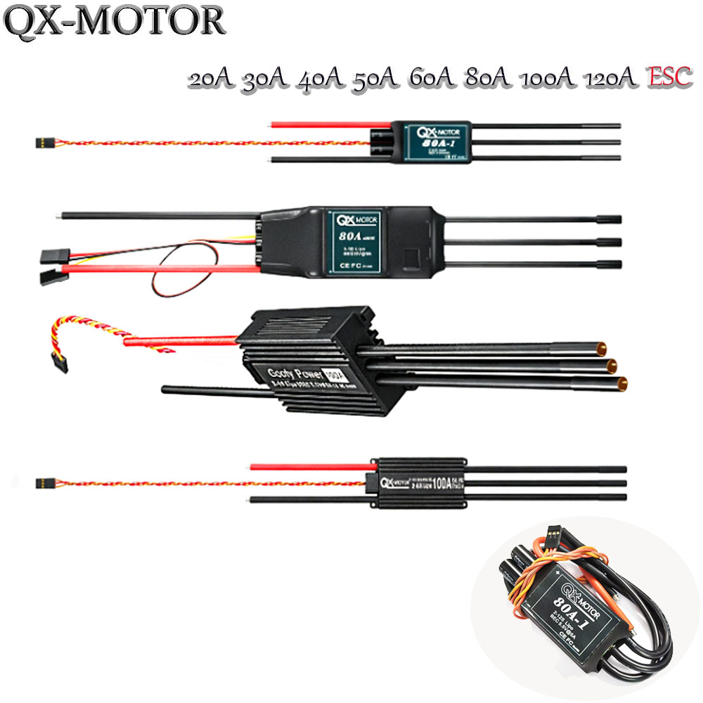 20A-120A ブラシレス ESC スピードコントローラー - Drone Kf Rc のレビューと価格