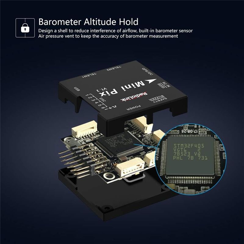 A49K-Radiolink Mini PIX フライトコン - Drone Rc Mini のレビューと価格