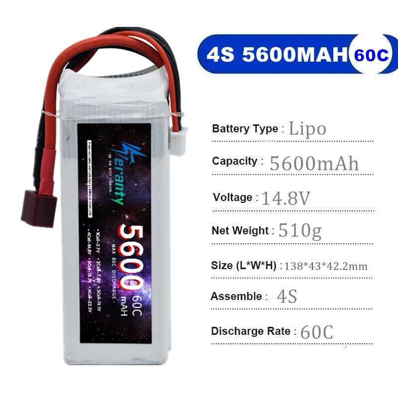 TERANTY 5600mAh 60C 2S 3S 4S 6 - Rc Drift Car Kit のレビューと価格