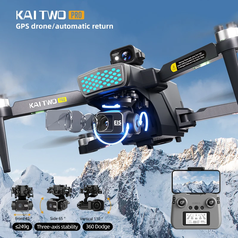 Kai Two Pro-ドローン,4K HDカメラ,GPS, - Drone Two Rc Way のレビューと価格