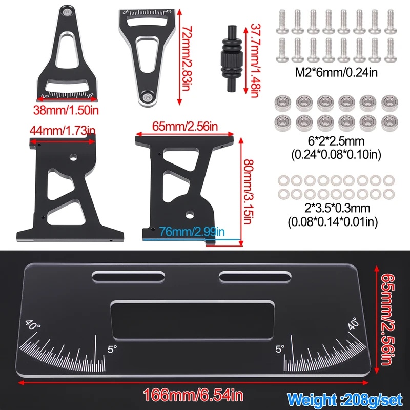 CNC アルミニウム RC シャーシセットアップシステム測定 - Rc Drift Car Kit のレビューと価格