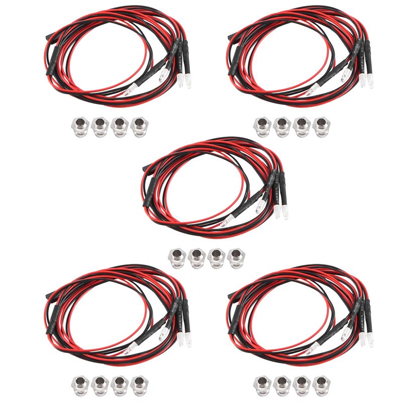 4個の3mm RC LEDライトキット、1/10 RCカー、 - Rc Drift Car Kit のレビューと価格