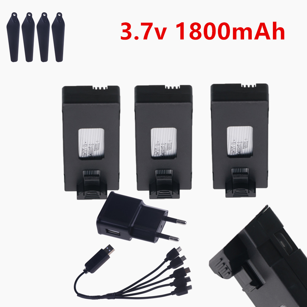 充電式 3.7V リポバッテリー 1800mAh または R - Drone E88 Rc Quadcopter のレビューと価格
