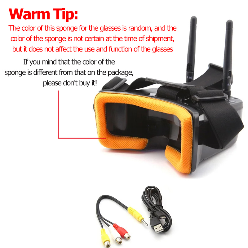 VR009 FPV ビデオゴーグル 3 インチ 480*32 - Drone Rc With Screen のレビューと価格