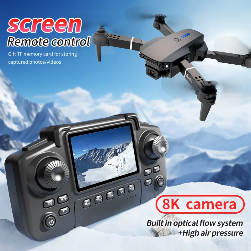 E88 PRO ドローン スクリーン付き 4K HD カメラ - Drone E88 Rc Quadcopter のレビューと価格